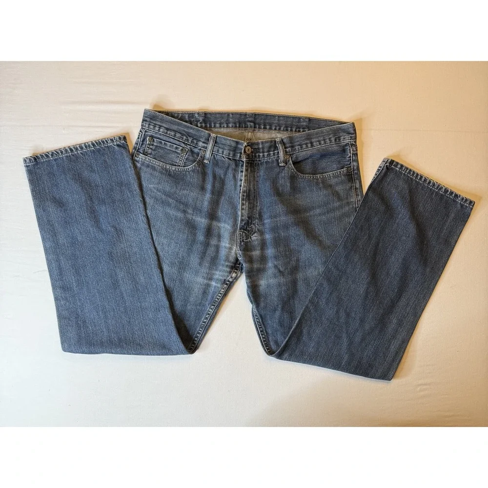 Levis 514‎ Jeans Mens 38x32 Blue Slim Straight Denim Medium Wash Classic Fit